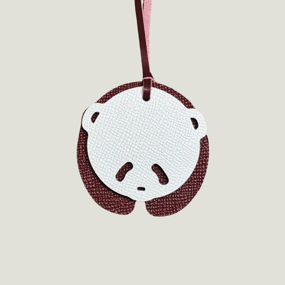 Panda Leather Charm