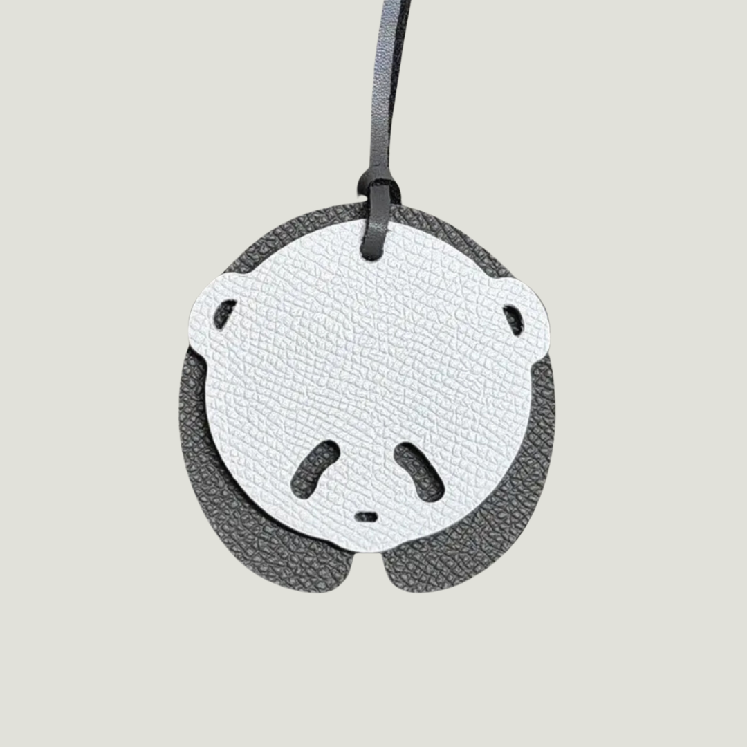 Panda Leather Charm