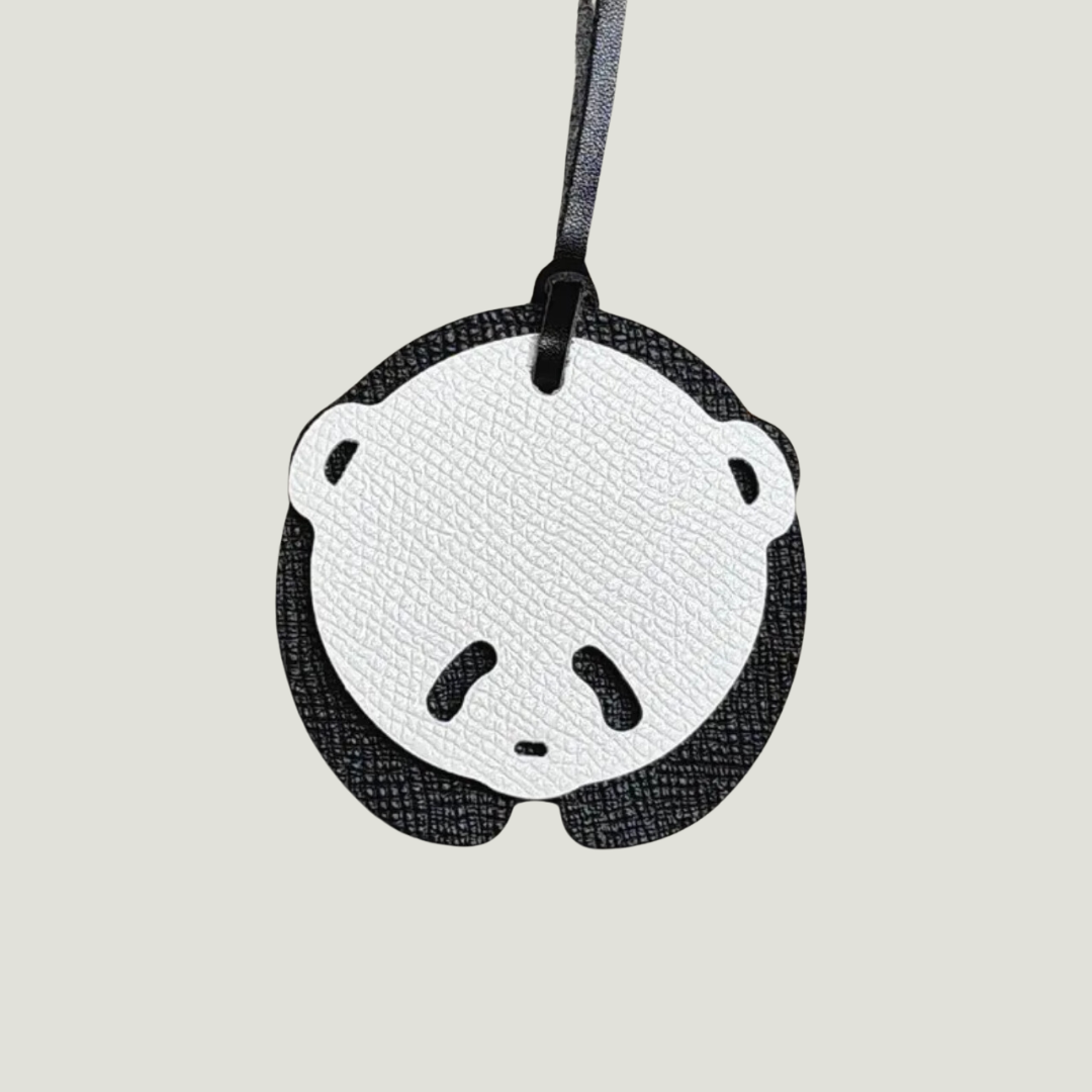 Panda Leather Charm